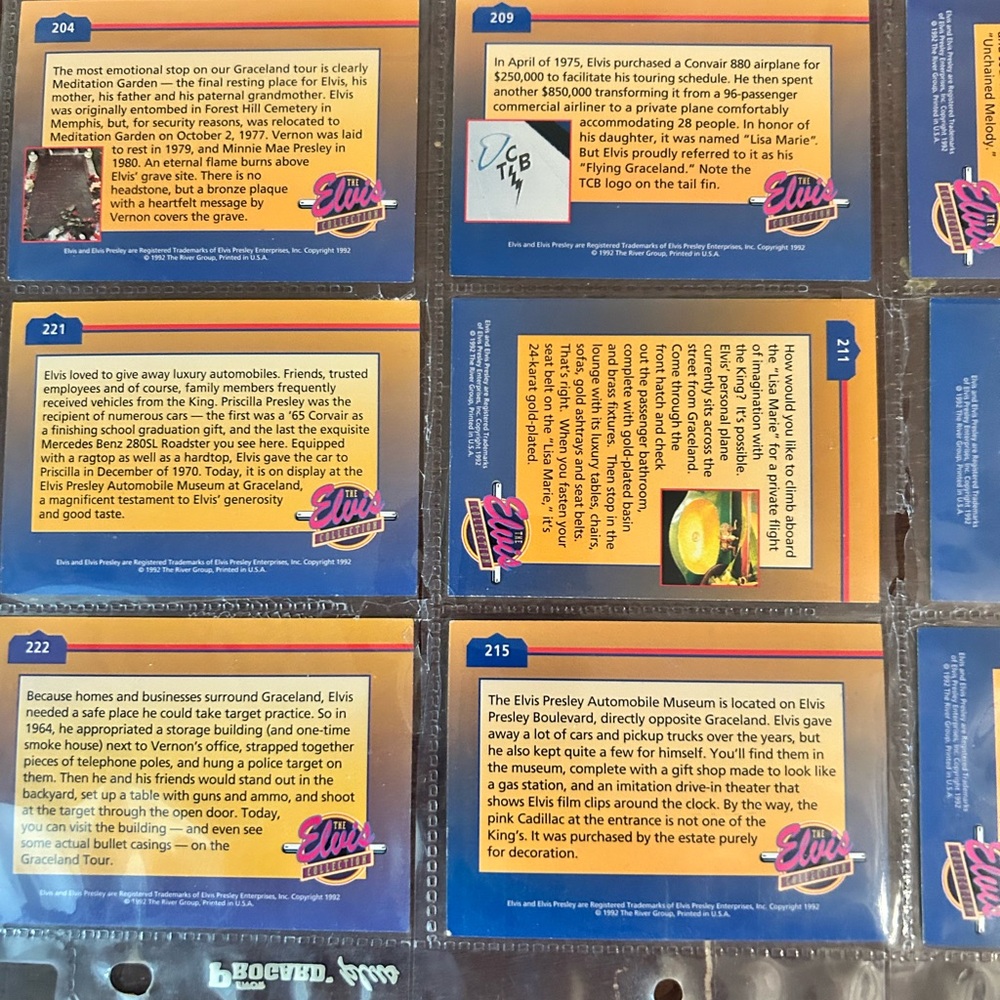 Set/Lot of Collectible Elvis Presley Trading Cards In Sheets - Picture 15 of 16